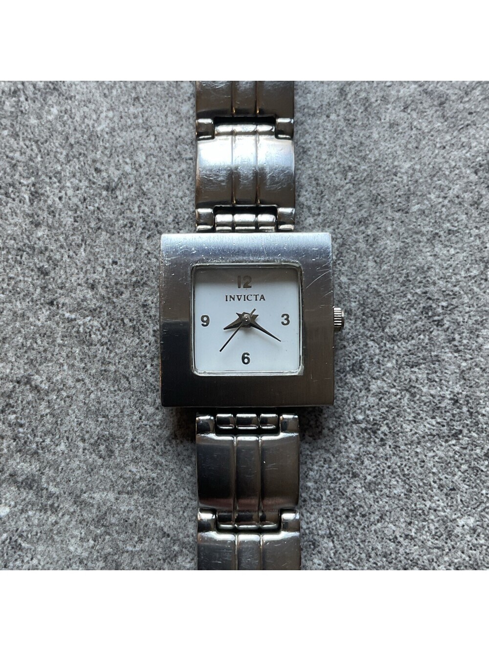 Cool Invicta Womens Watch 8093 22mm Stainless Steel Case And Band White Dial BX